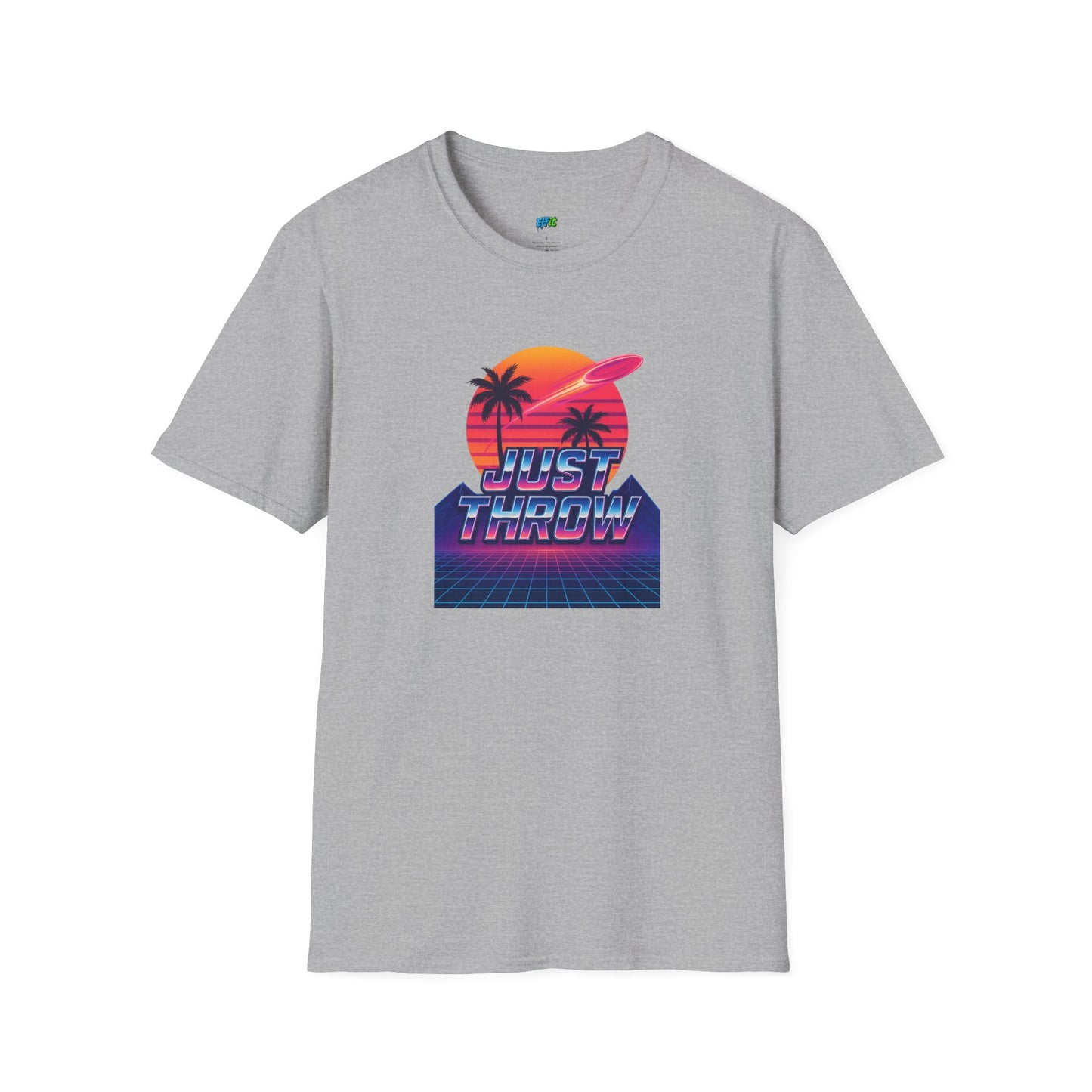 Just Throw Retro Disc Golf Men's Basic T-Shirt