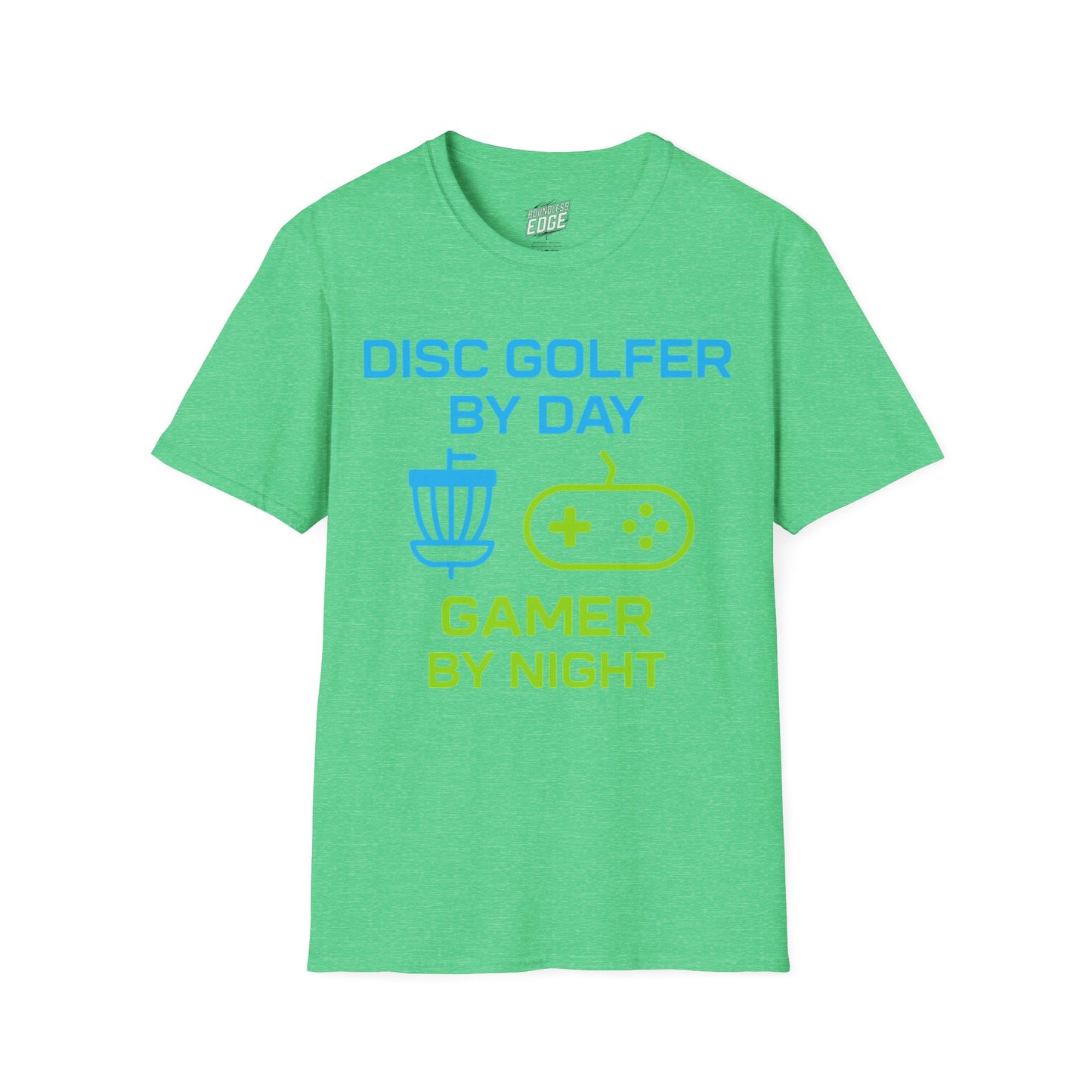 Disc Golfer by Day, Gamer by Night Disc Golf Men's Basic T-Shirt