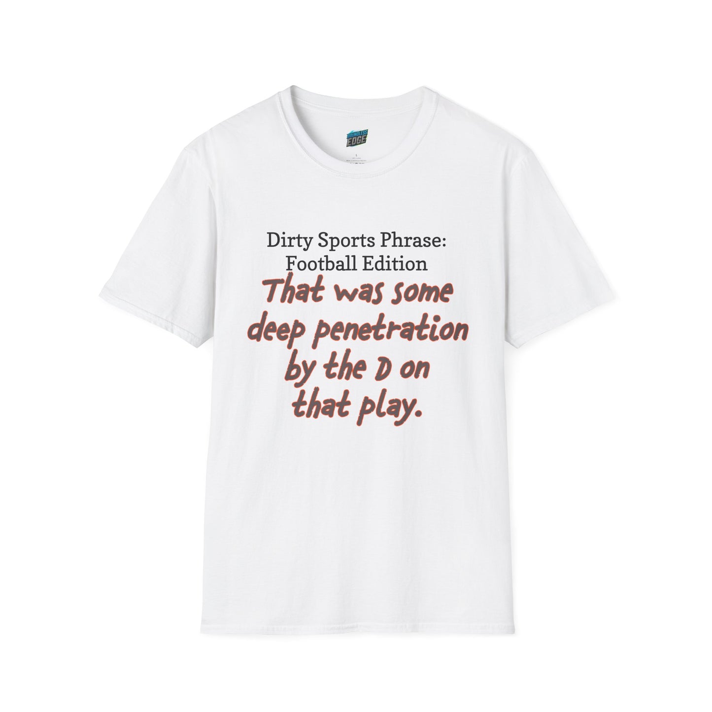 Dirty Sports Phrase Football Humor Women's Basic T-Shirt