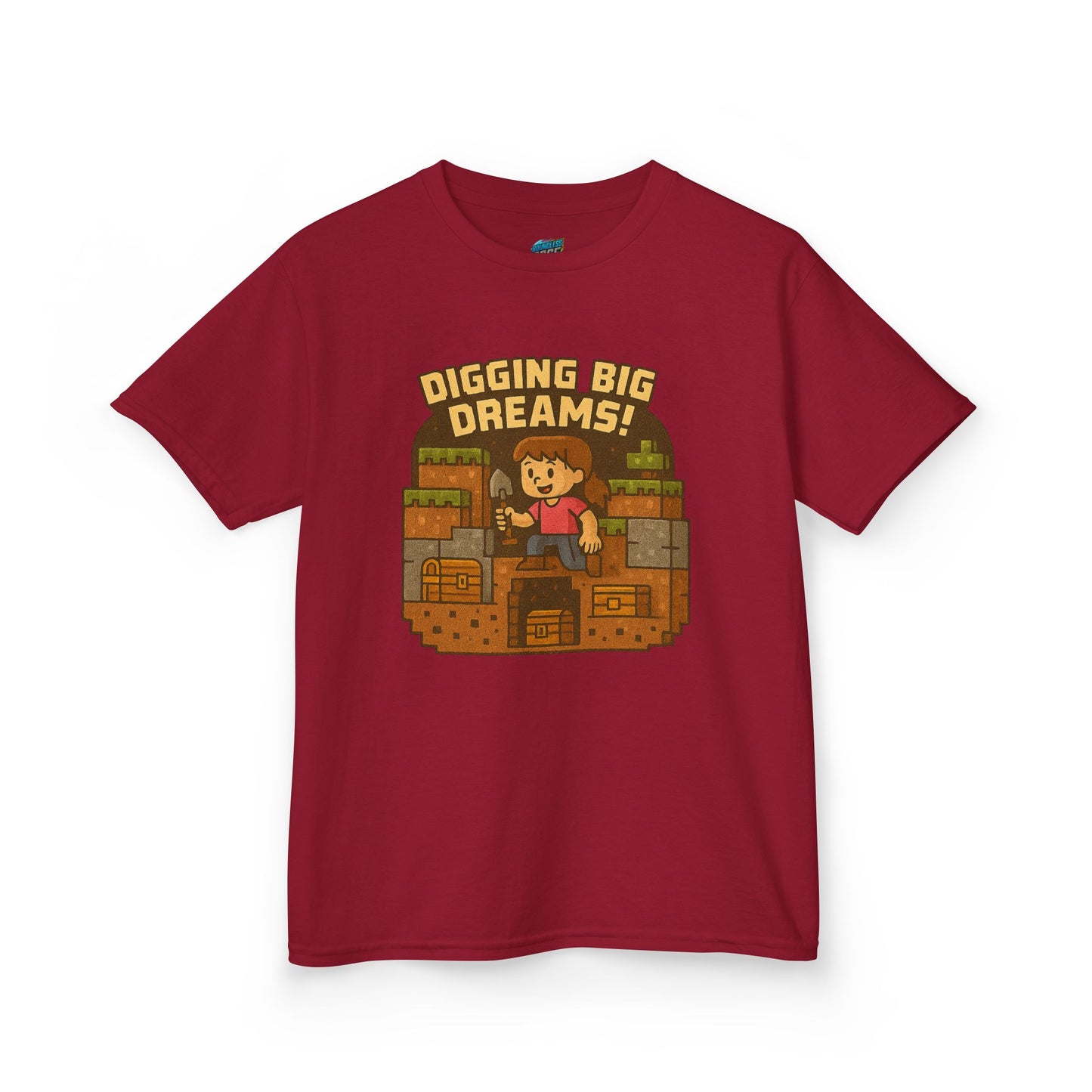 Digging Big Dreams Playing with Danger Girls' Heavy Cotton T-Shirt