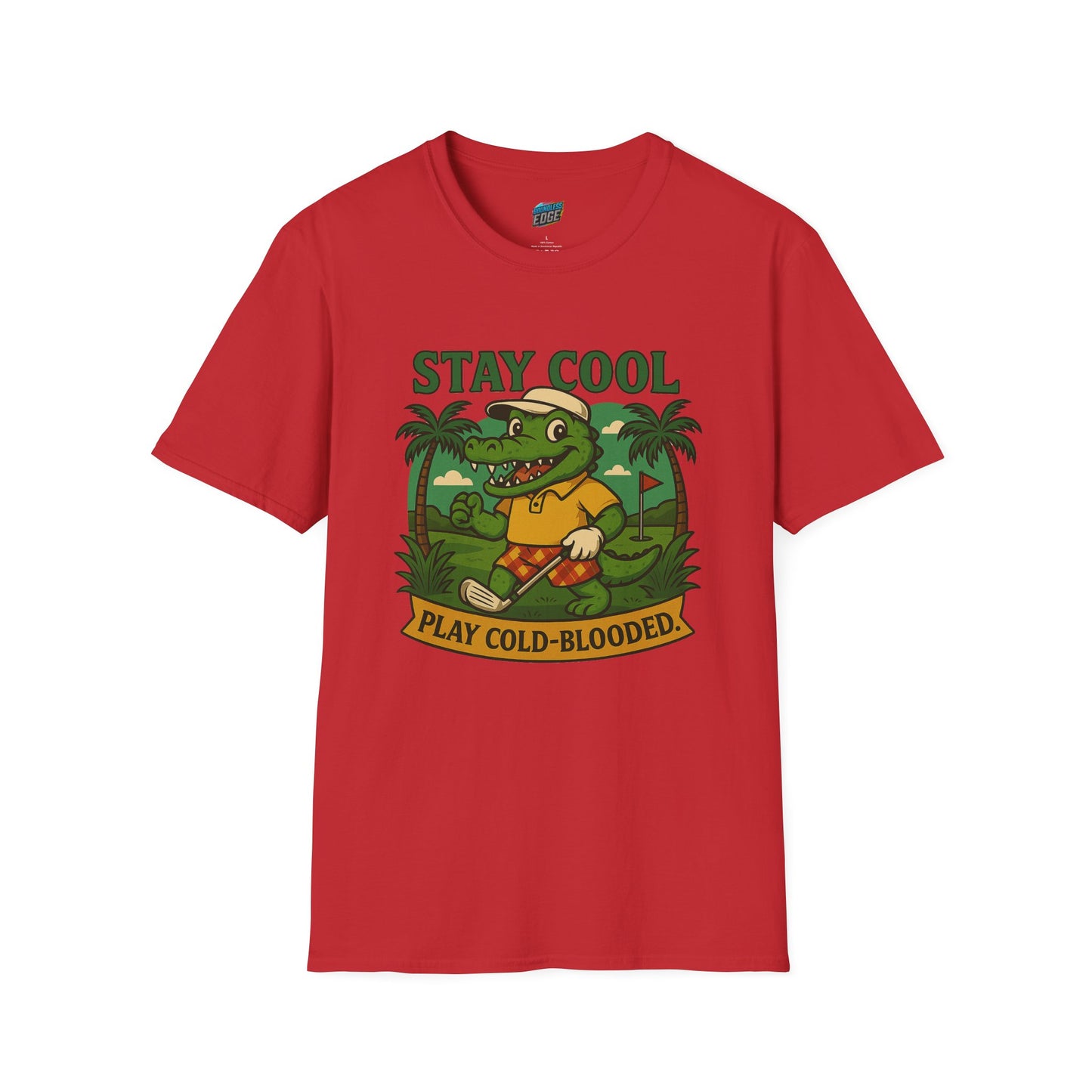 Stay Cool. Play Cold-Blooded Gator Golf Men's Basic T-Shirt