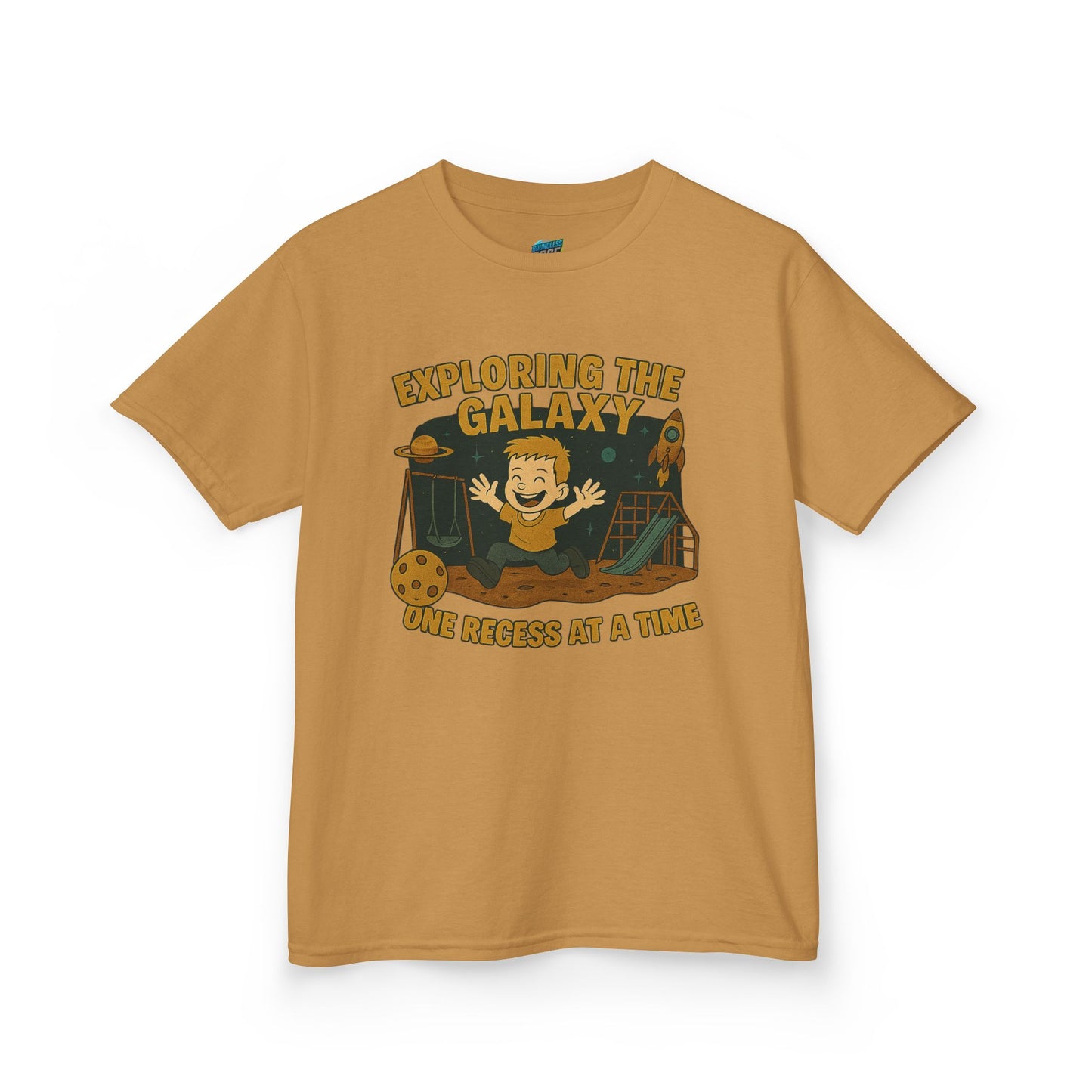 Exploring the Galaxy... Playing with Danger Boys' Heavy Cotton T-Shirt