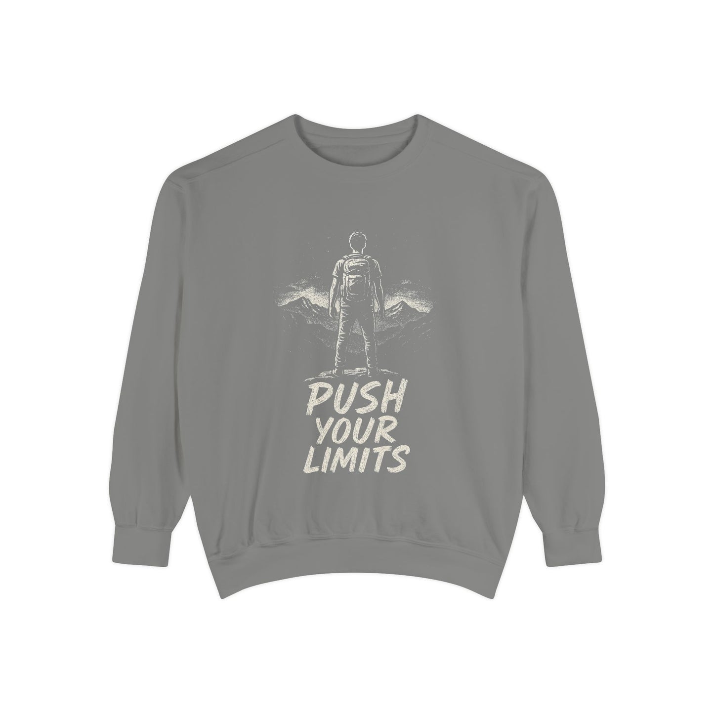 Summit Edition Push Your Limits Hiking Men's Premium Crewneck Sweatshirt