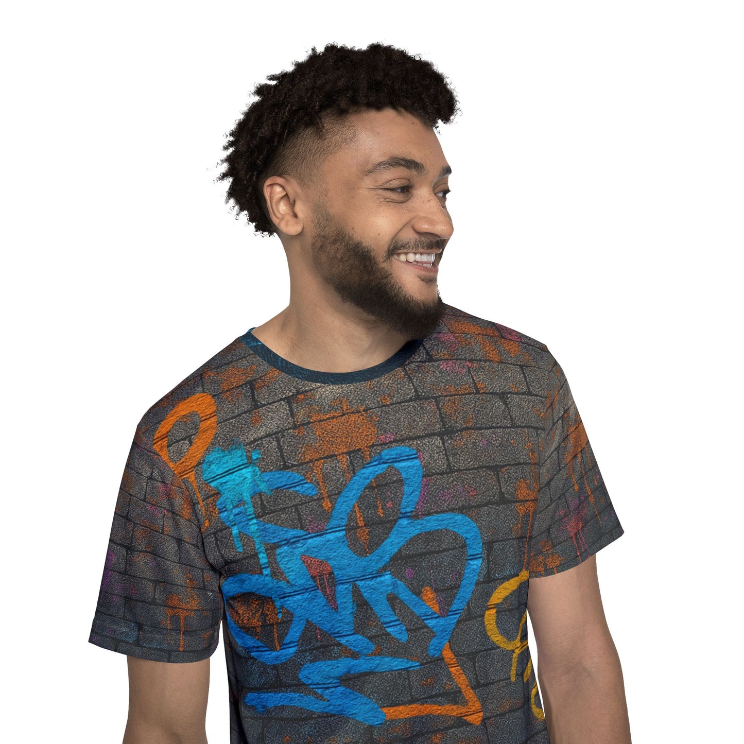 Vibe Graffiti Wall Men's Jersey Premium T-Shirt