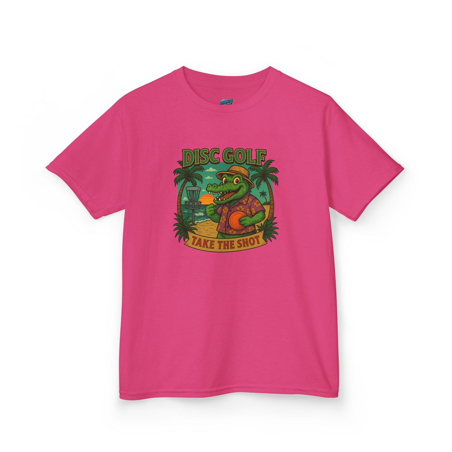 Take the Shot Disc Golf Gator Boys' Heavy Cotton T-Shirt