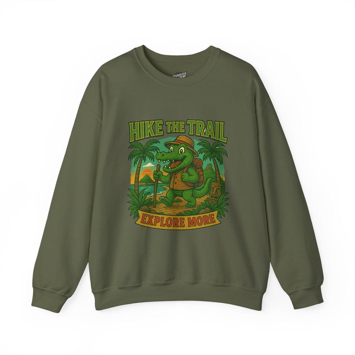 Hike the Trail Explore More Hiking Women's Basic Crewneck Sweatshirt