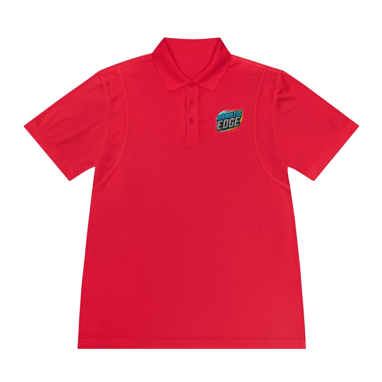 Boundless Edge Disc Golf Men's Sport Polo Premium T-Shirt
