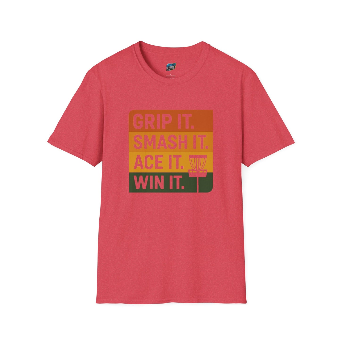 Grip it. Smash it. Ace it. Win it. Disc Golf Men's Basic T-Shirt