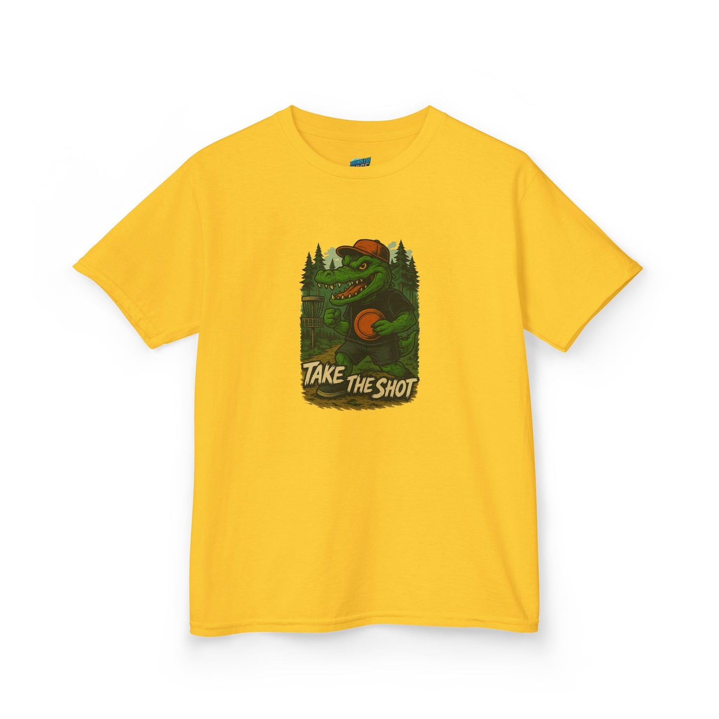 Take the Shot Disc Golf Edgy Gator Boys' Heavy Cotton T-Shirt