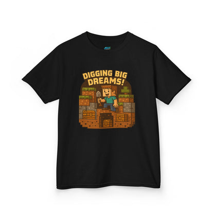 Digging Big Dreams Playing with Danger Boys' Heavy Cotton T-Shirt