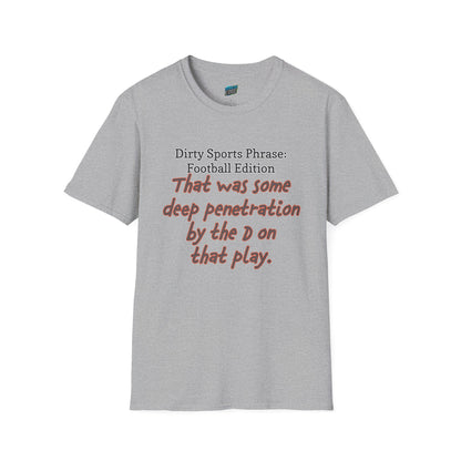 Dirty Sports Phrase... Football Humor Men's Basic T-Shirt