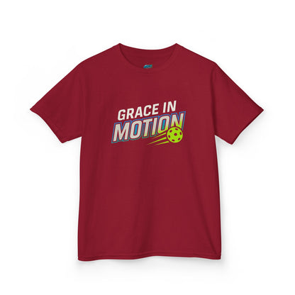 Grace in Motion Pickleball Girls' Heavy Cotton T-Shirt