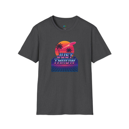 Just Throw Retro Disc Golf Men's Basic T-Shirt