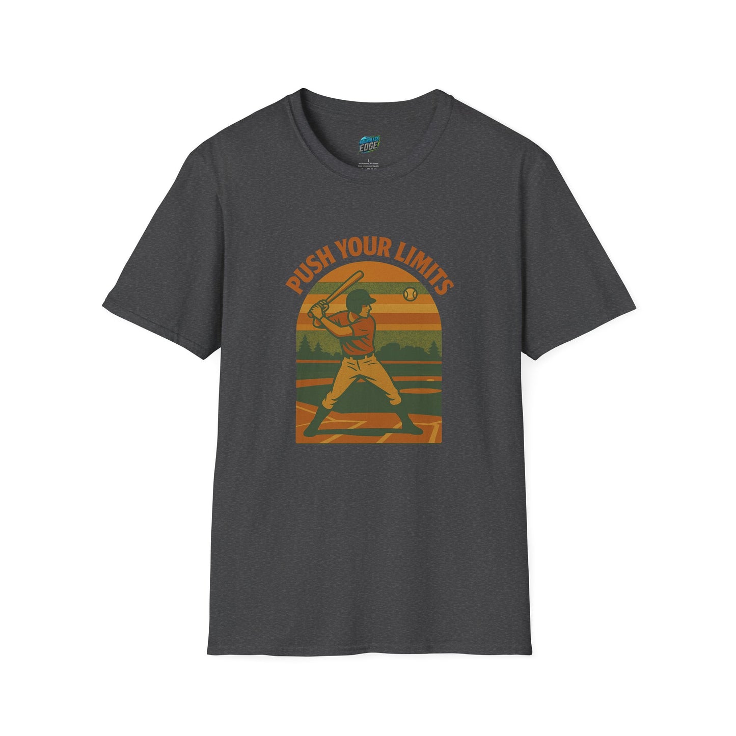 Push Your Limits Baseball Vintage Men's Basic T-Shirt
