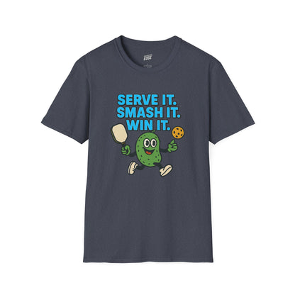 Serve it. Smash it. Win it. Pickleball Men's Basic T-Shirt