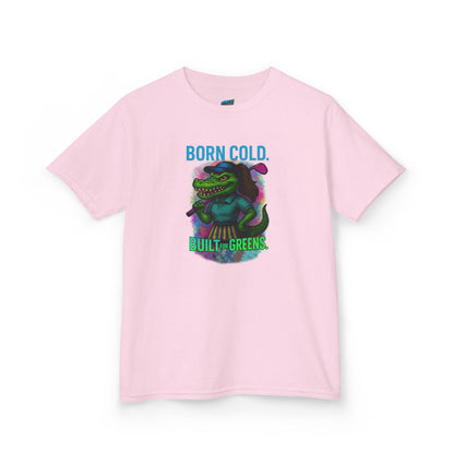 Born Cold. Built For Greens. Gator Golf Girls' Heavy Cotton T-Shirt