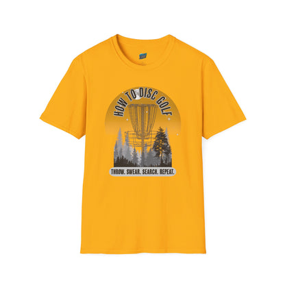 How to Disc Golf Humor Men's Basic Softstyle T-Shirt