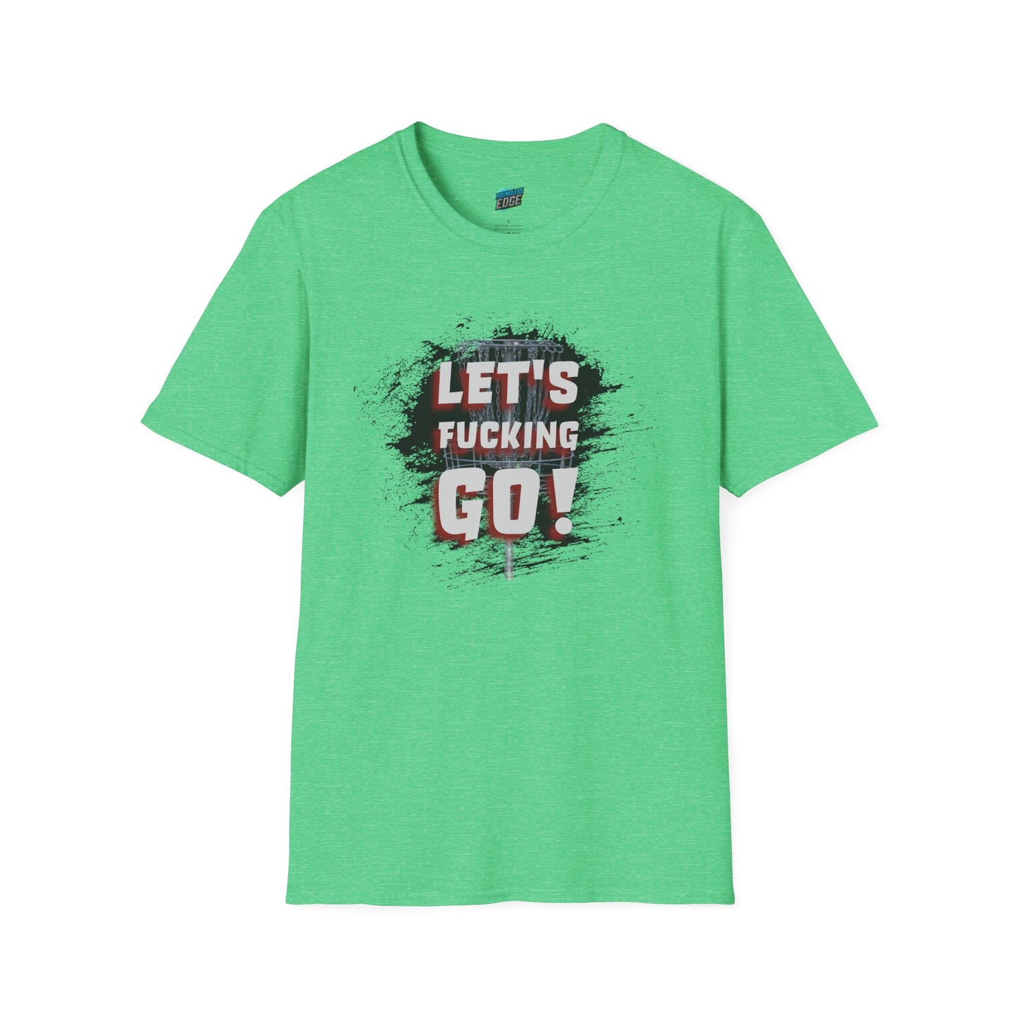 Let's F****** Go! Disc Golf Adult Humor Men's Basic Softstyle T-Shirt