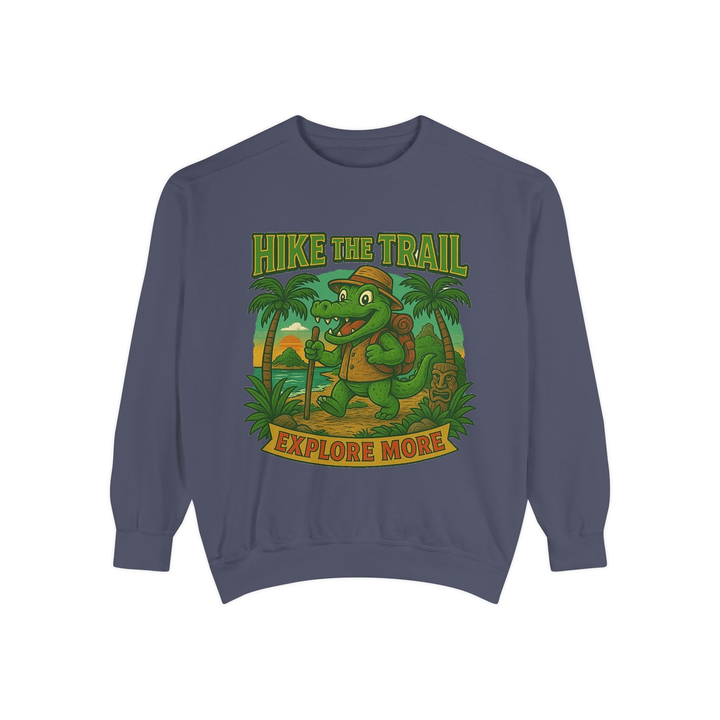 Hike the Trail Explore More Hiking Women's Premium Crewneck Sweatshirt