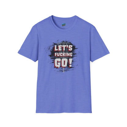 Let's F****** Go! Disc Golf Adult Humor Men's Basic Softstyle T-Shirt