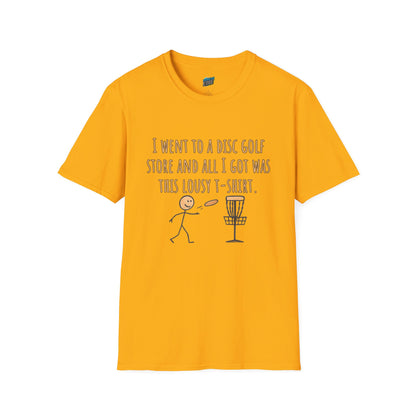 A Lousy T-Shirt Disc Golf Humor Men's Basic T-Shirt