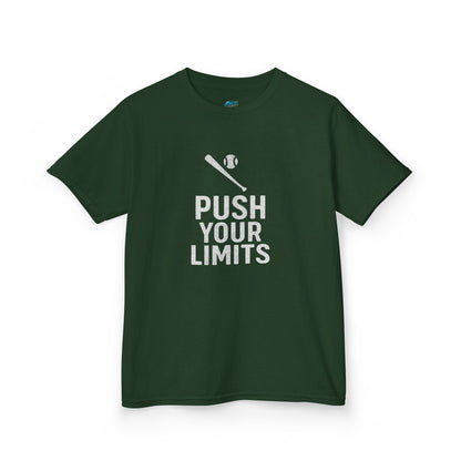 Push Your Limits Baseball Boys' Heavy Cotton T-Shirt