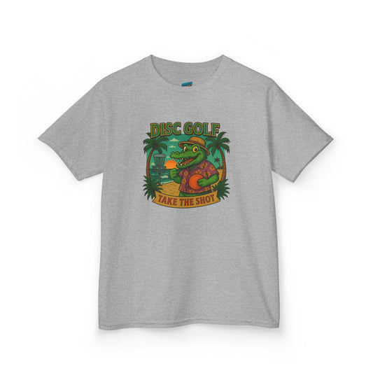 Take the Shot Disc Golf Gator Boys' Heavy Cotton T-Shirt
