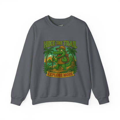 Hike the Trail Explore More Hiking Women's Basic Crewneck Sweatshirt