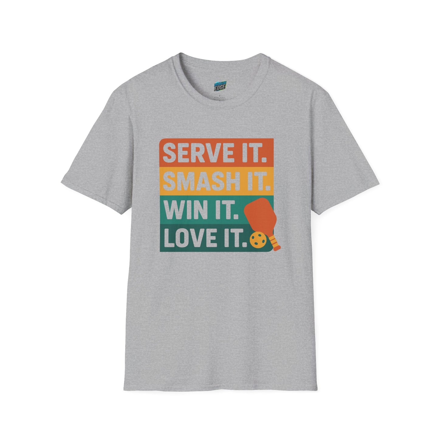 Serve it. Smash it. Win it. Love it. Pickleball Men's Basic T-Shirt