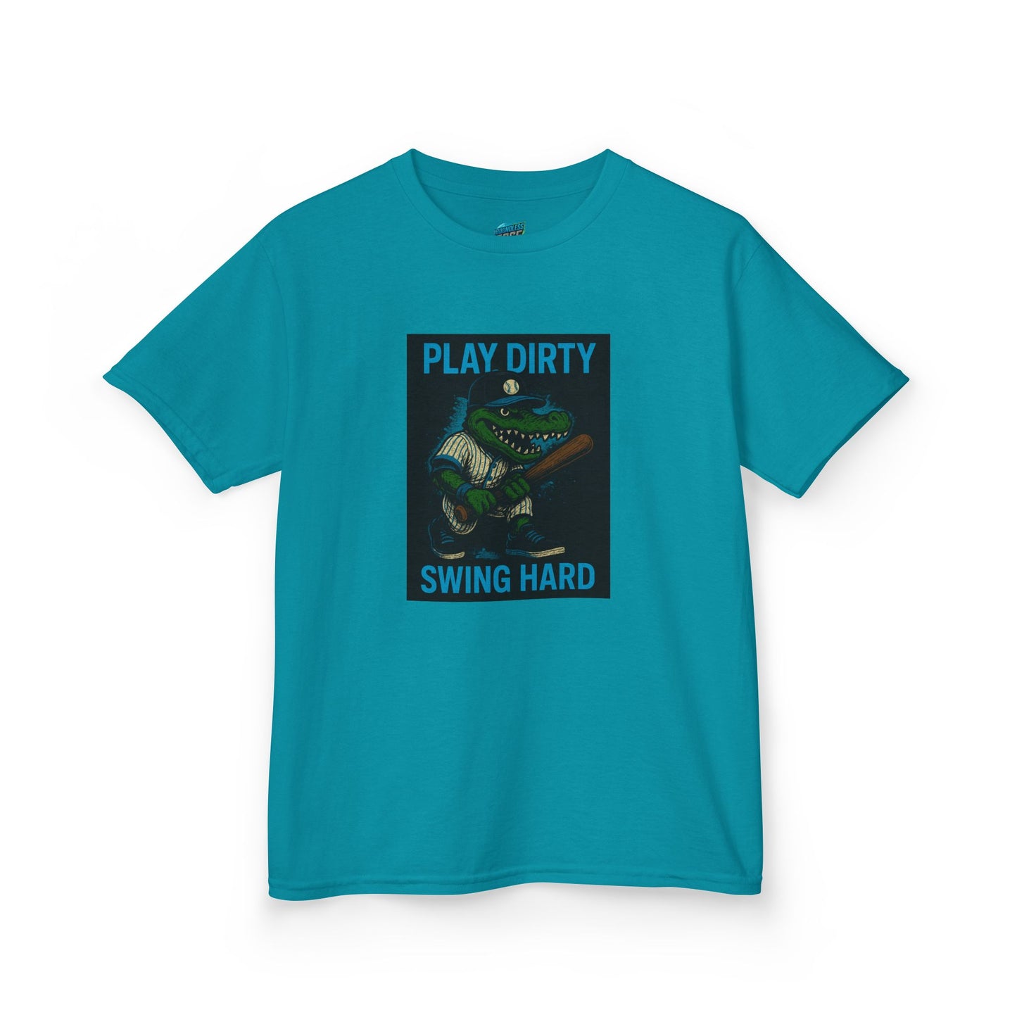 Play Dirty. Swing Hard. Gator Baseball Boys' Heavy Cotton T-Shirt