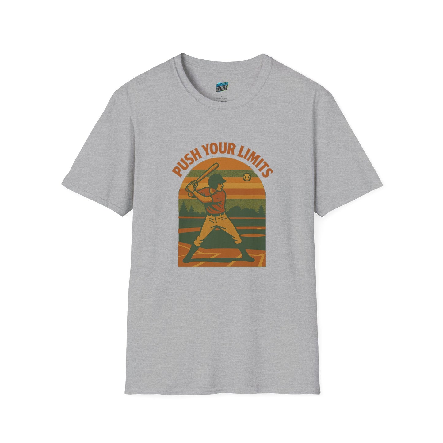 Push Your Limits Baseball Vintage Men's Basic T-Shirt