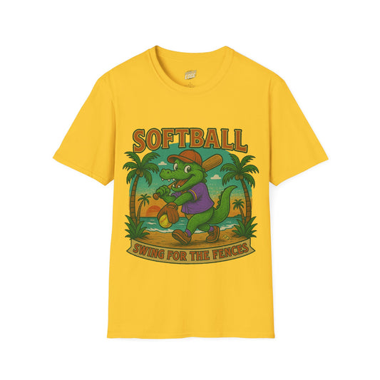 Gator Vibes Softball Edition Women's Basic T-Shirt (Swing for the Fences)