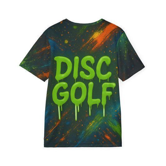 Spray Paint Design w/Basket Disc Golf Men's Jersey Premium T-Shirt