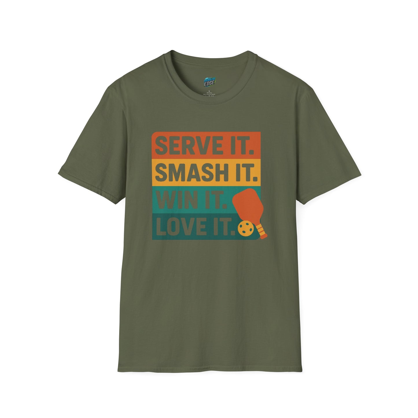 Serve it. Smash it. Win it. Love it. Pickleball Men's Basic T-Shirt