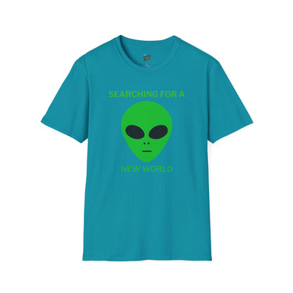Alien Searching for a New World Humor Men's Basic Softstyle T-Shirt