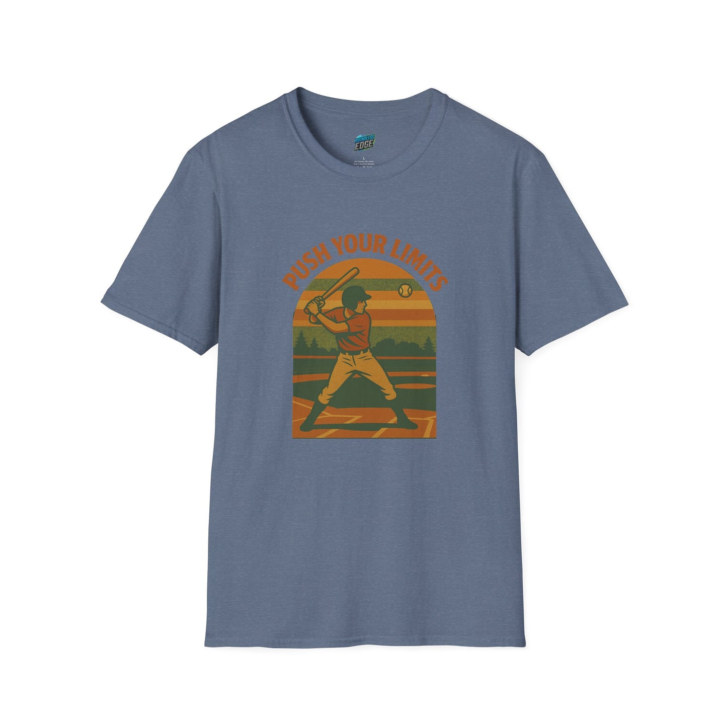 Push Your Limits Baseball Vintage Men's Basic T-Shirt
