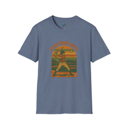 Push Your Limits Baseball Vintage Men's Basic T-Shirt