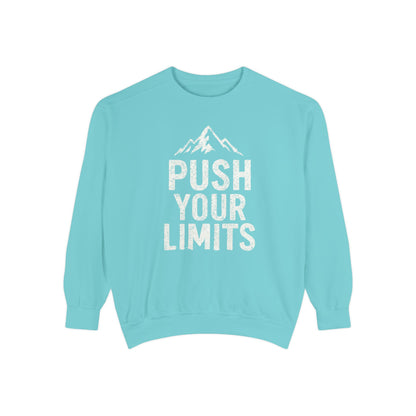 Push Your Limits Vintage Wash Men's Premium Crewneck Sweatshirt