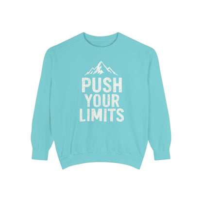 Push Your Limits Vintage Wash Women's Premium Crewneck Sweatshirt