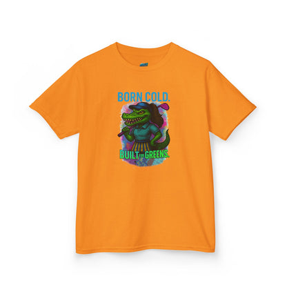 Born Cold. Built For Greens. Gator Golf Girls' Heavy Cotton T-Shirt