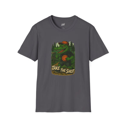Take the Shot Disc Golf Gator Men's Basic T-Shirt
