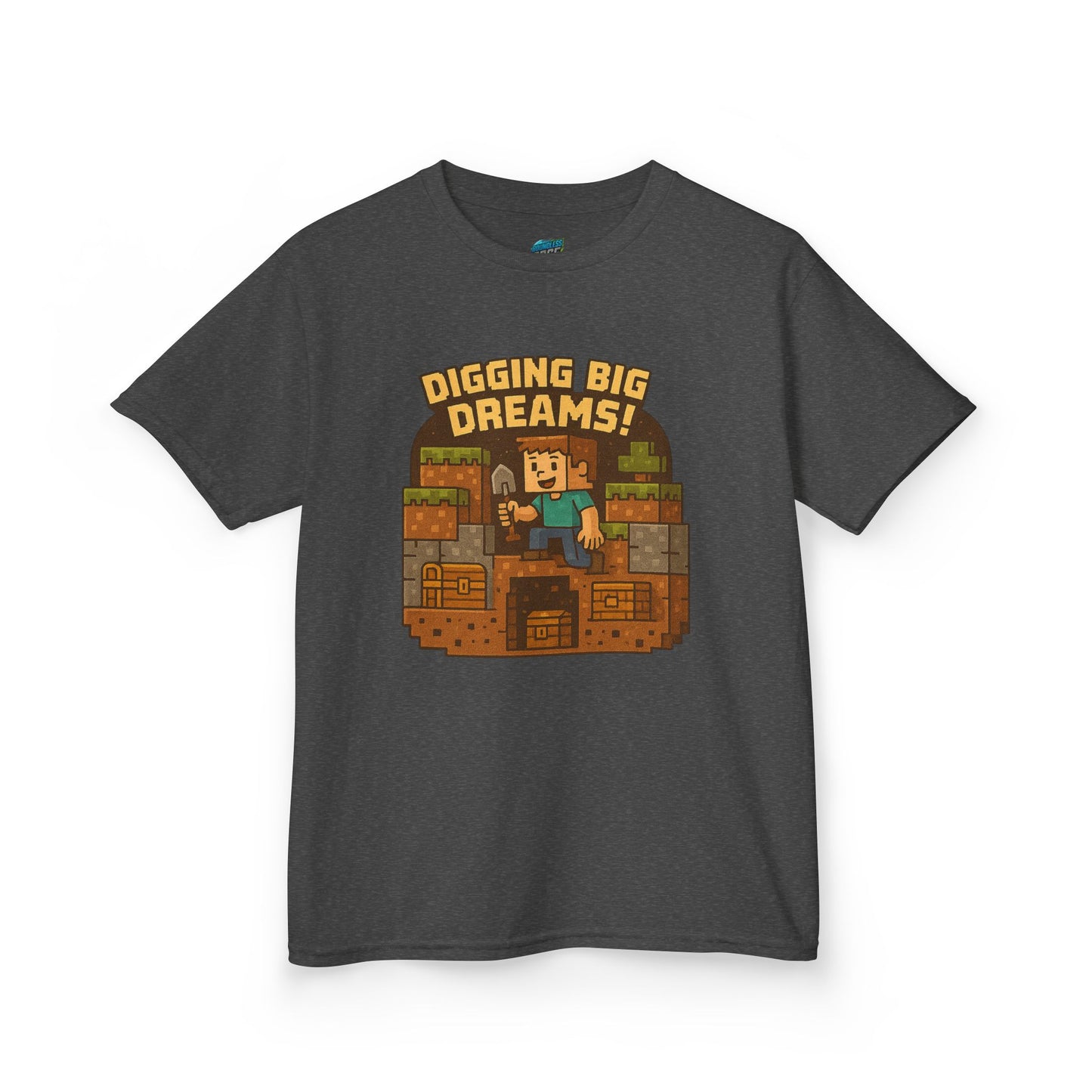 Digging Big Dreams Playing with Danger Boys' Heavy Cotton T-Shirt
