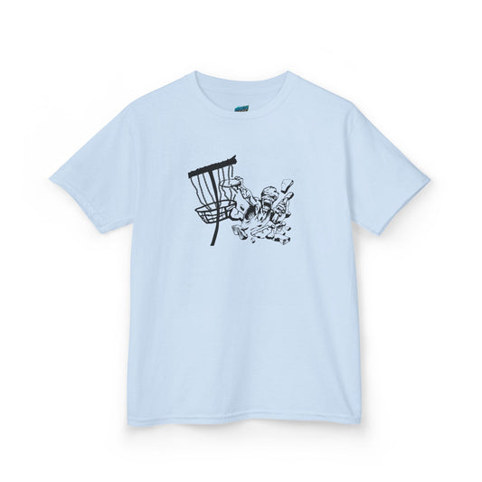 Putting Zombie Disc Golf Girls' Heavy Cotton T-Shirt