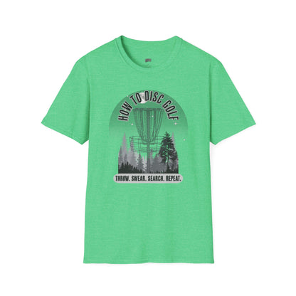 How to Disc Golf Humor Men's Basic Softstyle T-Shirt