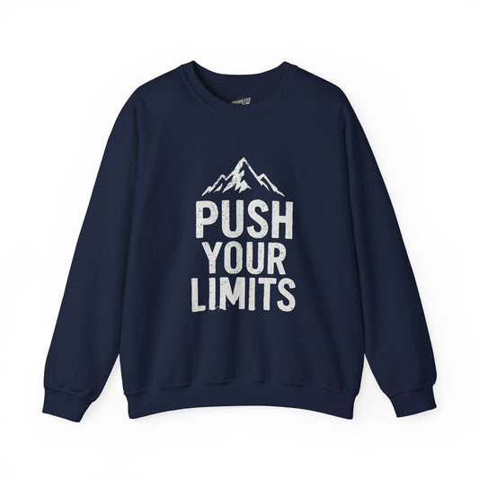 Push Your Limits Mens Basic Crewneck Sweatshirt