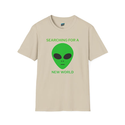 Alien Searching for a New World Humor Women's Basic Softstyle T-Shirt