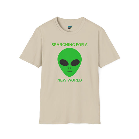 Alien Searching for a New World Humor Women's Basic Softstyle T-Shirt