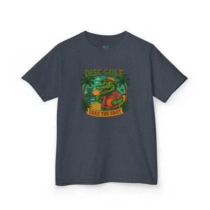 Take the Shot Disc Golf Gator Boys' Heavy Cotton T-Shirt