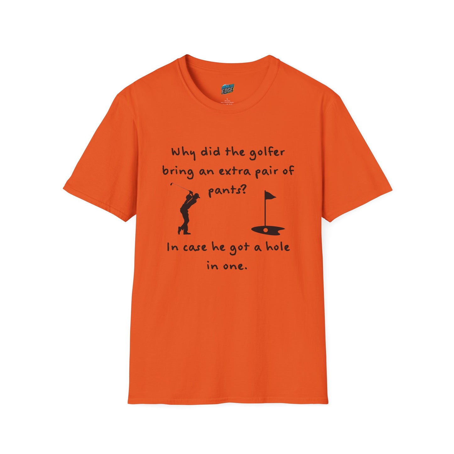 Why Did the Golfer... Dad Joke Golf Humor Men's Basic T-Shirt