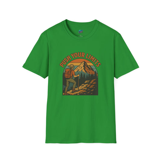 Push Your Limits Hiking Vintage Men's Basic T-Shirt